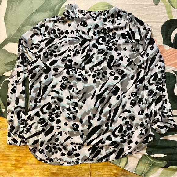 Christian Siriano 💖 Lane Bryant Animal Print Top - Picture 3 of 5